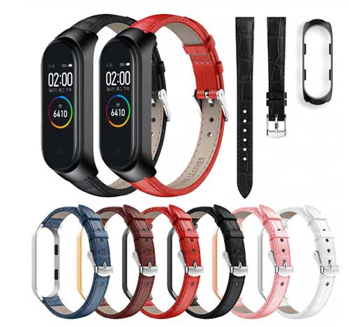 Kožený remienok pre Xiaomi Mi Band 4