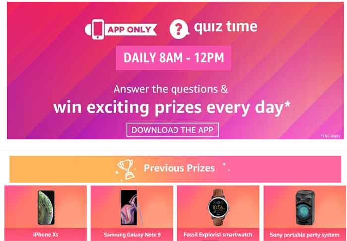 Súťaž Amazon-Quiz