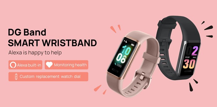 Doogee DG Band - fitness tracker so zabudovanou Alexou