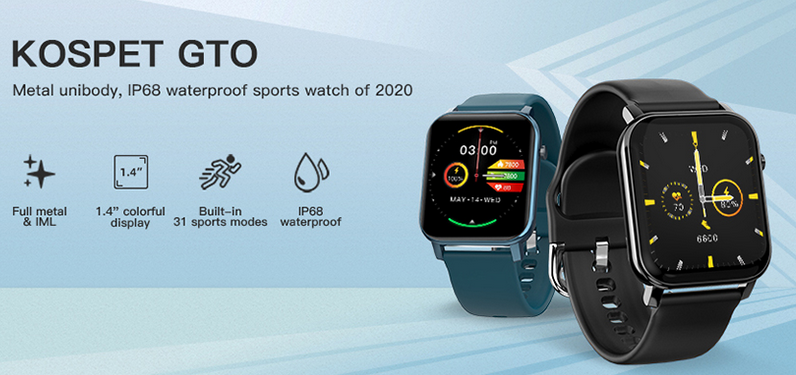 Kospet GTO Smartwatch - prehľad funkcií