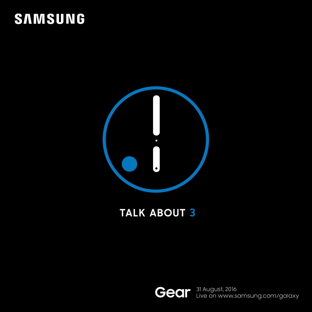 Samsung Gear S3, má byť predstavený 31. augusta 2016