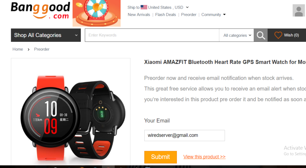 Inteligentné hodinky Xiaomi Amazfit-Banggood