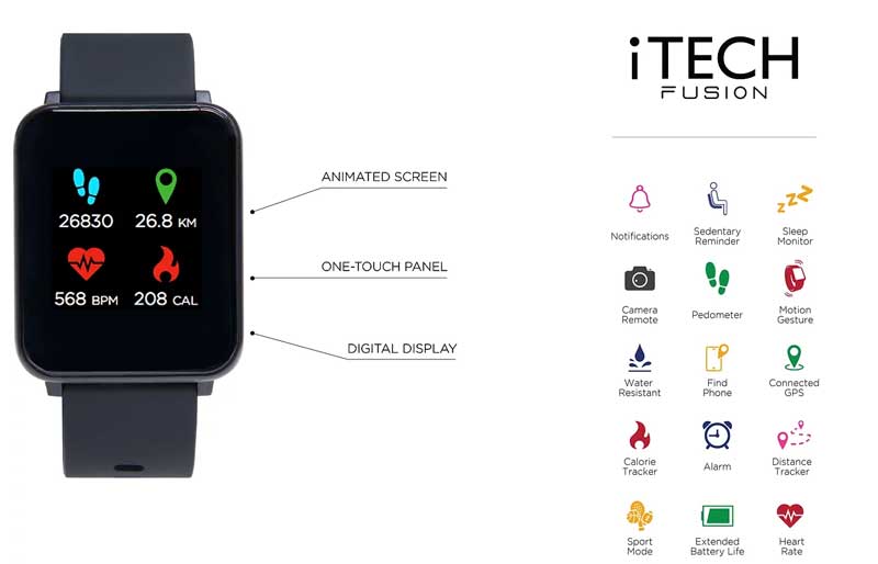 Inteligentné hodinky iTech-Fusion