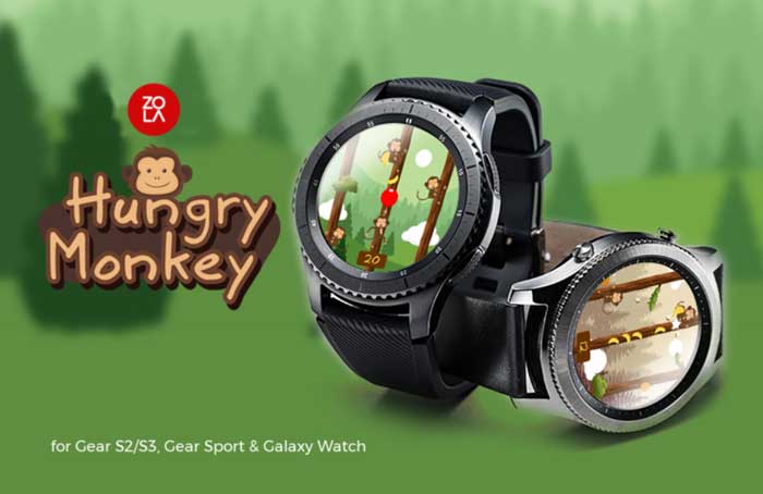 Aplikácia Hungry Monkey pre Samsung Galaxy Watch Active
