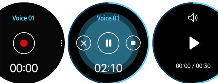 Aplikácia Gear Voice Memo
