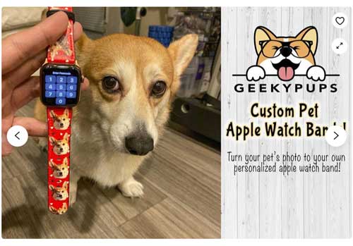 Popruh na hodinky Apple Art Pet Portrait