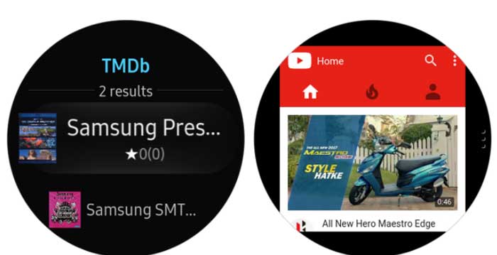 Samsung Internet pre Galaxy Watch