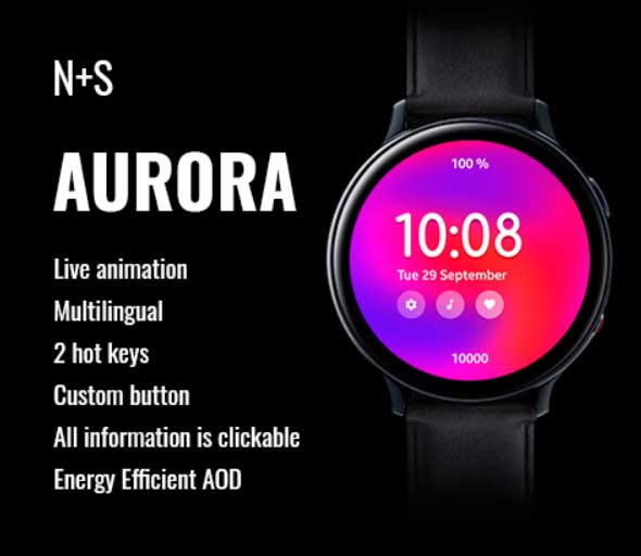 animovaný ciferník pre Galaxy Watch