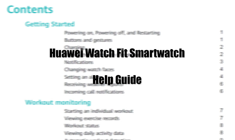 Sprievodca Huawei-Watch-Fit-help