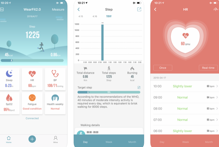 Aplikácia WearFit 2.0 pre iOS